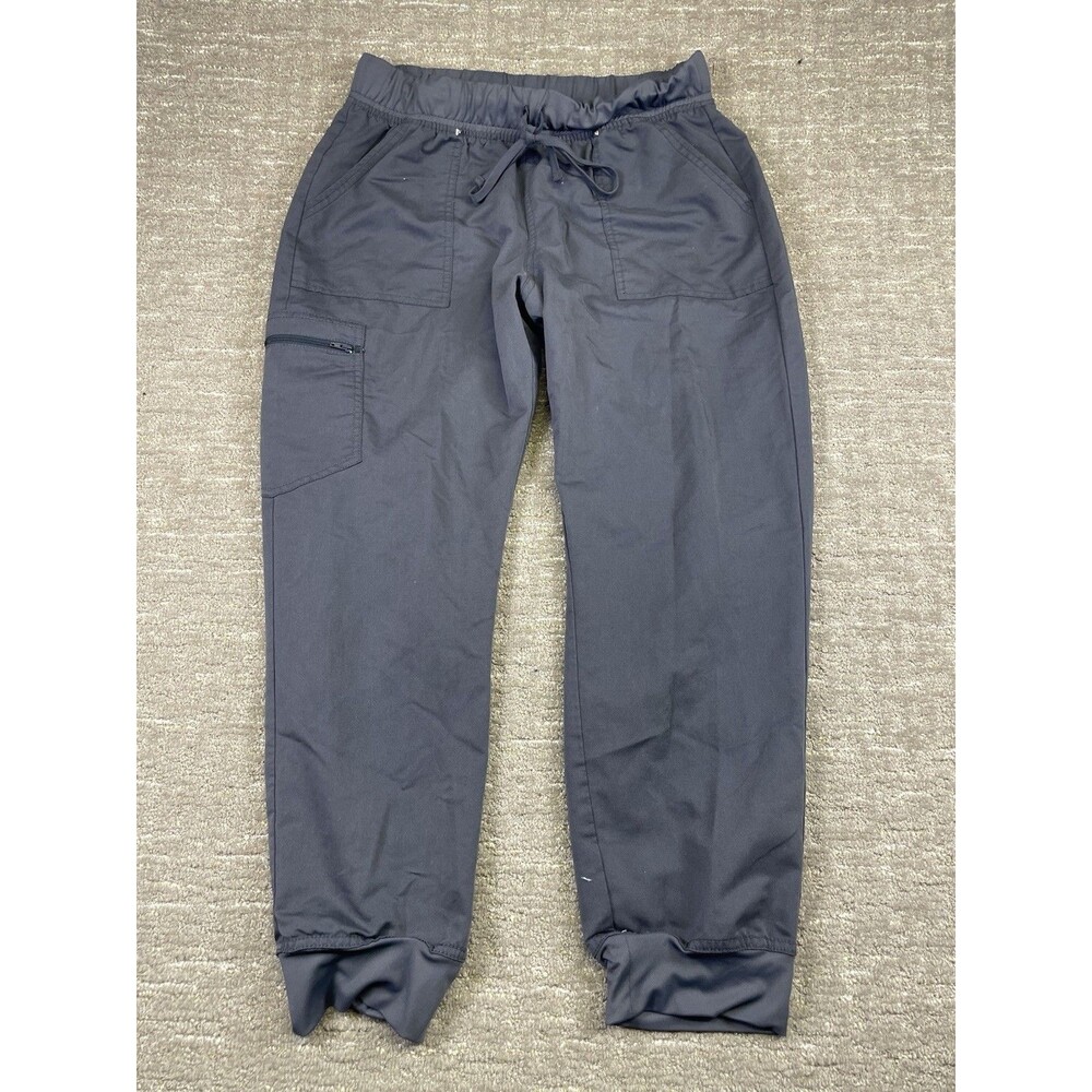 Scrubstar Charcoal Gray L Large Petite Scrub Pants Nurse Hospital Pewter